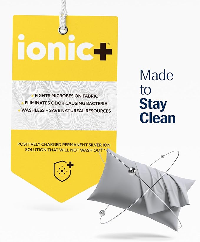 REST® Evercool®+ Cooling Pillowcases King - 2 Pillowcases for Sensitive Skin, Silver Infused Fabric for Hygienic Sleep, Silky Smooth for Curly Hair, High Elastic for Snug Fit (19x35 inches)