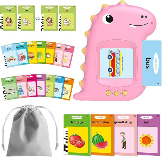 Talking Flash Cards, Flash Cards for Kids-Vehicles, Food, Colors, Animals, Toddler/Head Start Teaching Aids for Preschool, Toys for 2 3 4 5 Year Old Boys and Girls