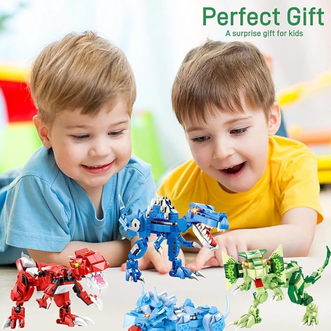 Dinosaur Toys for Kids 7 8 9 10 12 Years Old, Dinosaurs Building Set Gifts for boy and Girl Birthday Valentine's Day