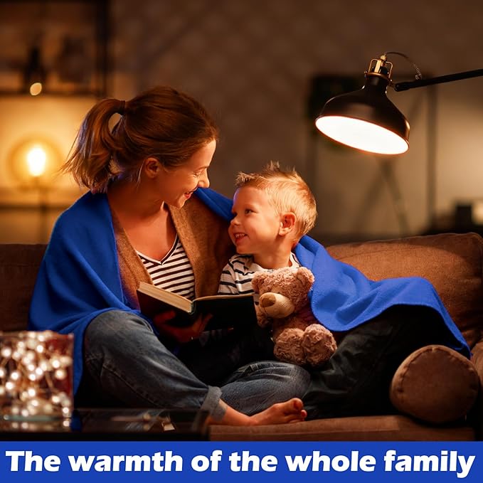 Buryeah 10 Pcs Fleece Blanket Bulk Warm Soft Fleece Blankets Cozy Lightweight Throw Blankets Plush Pet Throw Blanket for Home Bed Sofa Office Wedding Gifts Travel(50" X 60",Pastel Color)