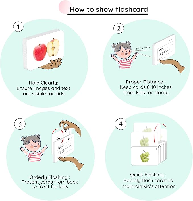 hungry brain Flash Cards for Toddlers, 24 Sea Creatures Flashcards, Double-Sided, Montessori, Educational, Kindergarten - Preschool Learning Activities, Gifts for Kids, 1, 2, 3, 4 Years Babies