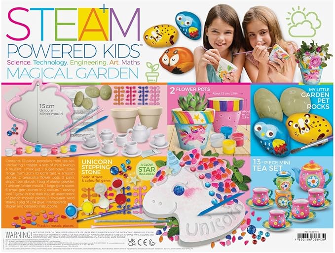 4M 405543 STEAM Powered Create Magical Jumbo Kit | Garden Decorations | Kids Ages 8+ | STEM Activity