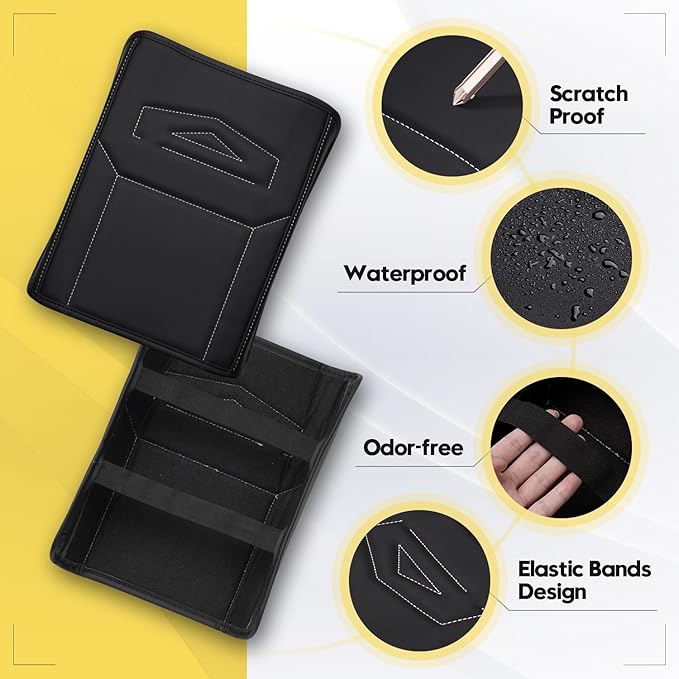 FIILINES Center Console Cover for Tesla Cybertruck 2023-2026, Armrest Cover Pad Cushion Protector Accessories Armrest Cover Anti-Scratch