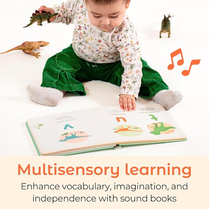 Cali's Books Dinosaur Book | ABC Learning for Toddlers | Sound Books for Toddlers 1-3 and 2-4 | ABC Song | Musical Books for Toddlers 1-3 (Dinosaur Alphabet)