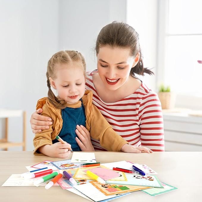 20-Piece Rainbow Scratch Art Set for Kids – DIY Scratch Paper Art Kit, Creative Postcards, Fun Toddler Party Activities & Unique Gift Ideas