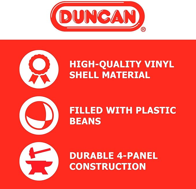 Duncan Juggling Balls - [Pack of 3] Multicolor, Vinyl Shells, Circus Balls with 4 Panel Design, Plastic Beans