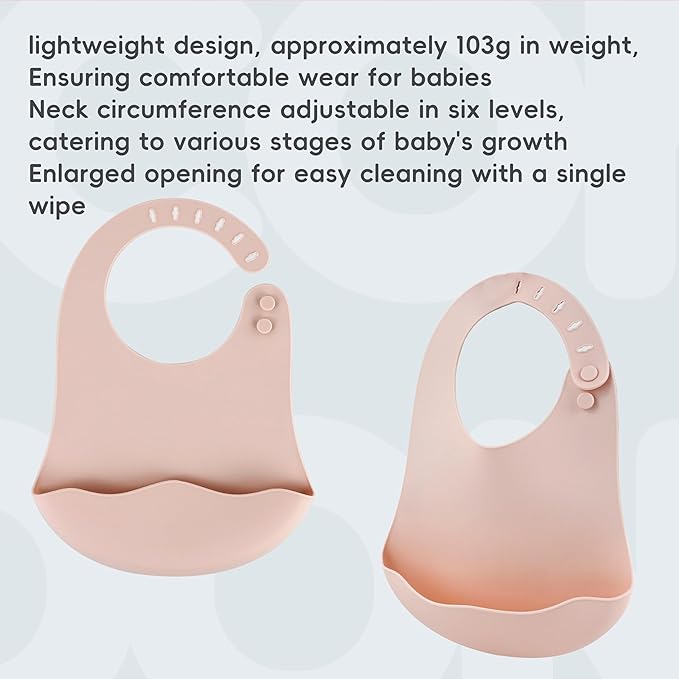 Silicone Baby Feeding Set,8 Pack Baby Weaning Sets Baby Led Weaning Supplies & Utensils Suction Plate and Bowl, Baby Cup with Straw, Bib, Feeder Spoons for 6+ Months (Pink)