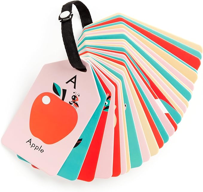 Mudpuppy My ABC's — Ring Flashcards 26 Durable Double Sided Alphabet Cards And Reclosable Ring With Colorful Art For Kids Ages 3+ Perfect For Preschool Or Travel For Teachers And Parents