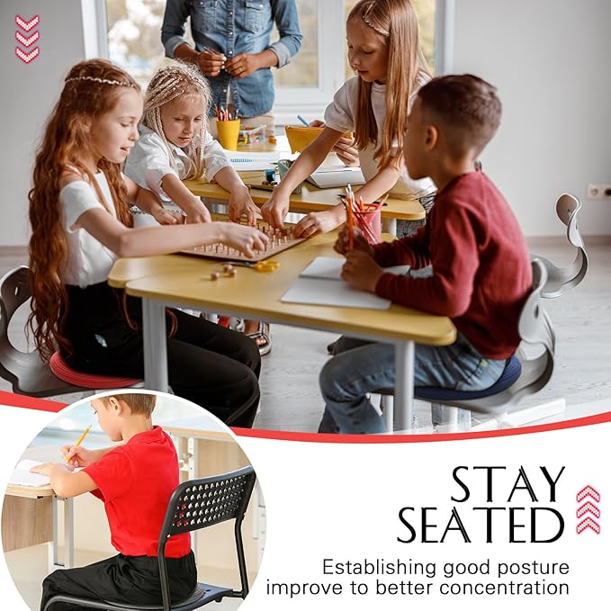 Libima 4 Pcs Wiggle Seat Inflated Wobble Cushion for Sensory Kid 13 Inches Balance Disc Flexible Seating for Classroom Sensory Pad for Chair Wiggle Cushion