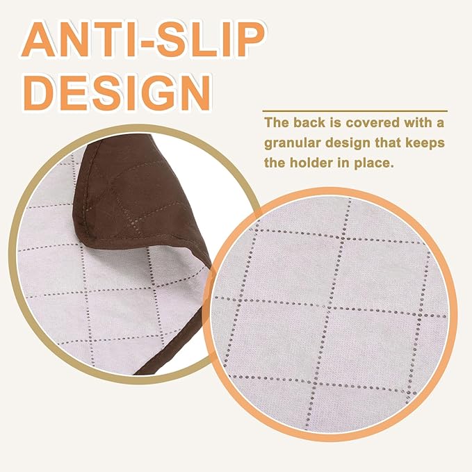 uxcell Couch Sofa Armrest Organizer Non-Slip Chair Arm Recliner Remote Control Organizer with 6 Pockets for Books, Magazines, Tablet, Phone, Plaid Coffee