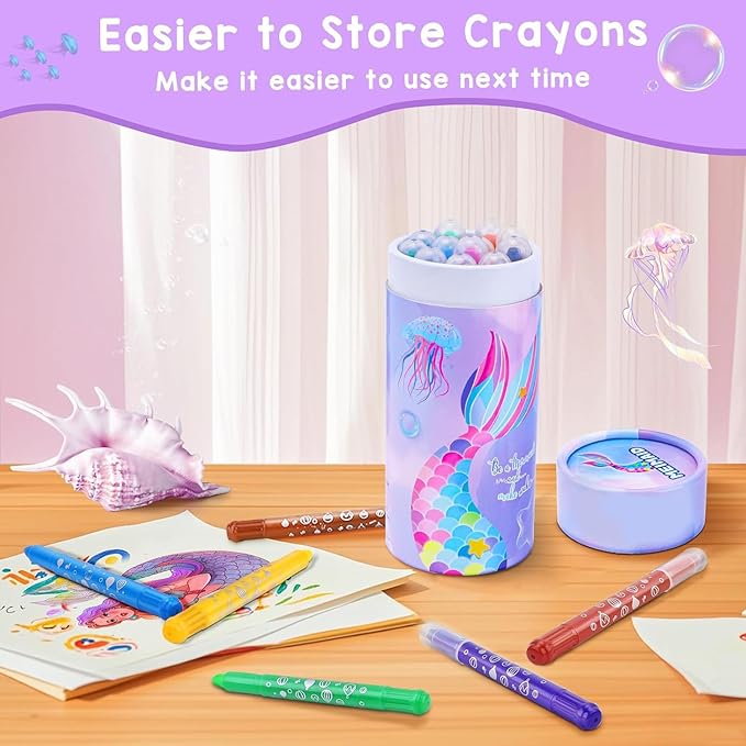 DreamCandy Twist Crayons for Toddlers,12 Colors Non Toxic Washable Crayons for Kids,Art Supplies Drawing Coloring Crayon Set,Gift for Boys and Girls,Back to School,Stocking Stuffers