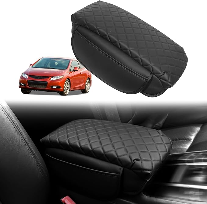 BreTrewri Center Armrest Console Pad Cover for Honda Civic 2012 2013 2014 2015 Civic Armrest Lips Cover Accessories (1215 Civic)
