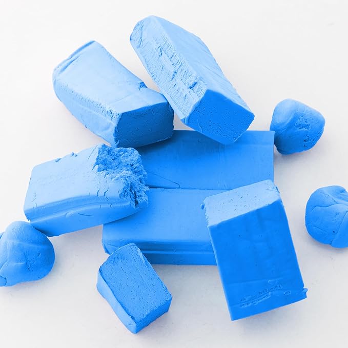 BAZIC Modeling Clay Blue Color 1 LB, Light Dough Art Craft, Non Toxic Gift for Artist Kids Toddler Boys Girls, Bulk for Classroom, 2-Pack