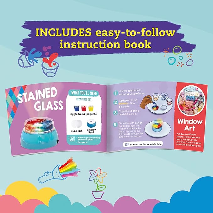 KLUTZ Jr. My STEAM Lab Color Science Kit, Medium