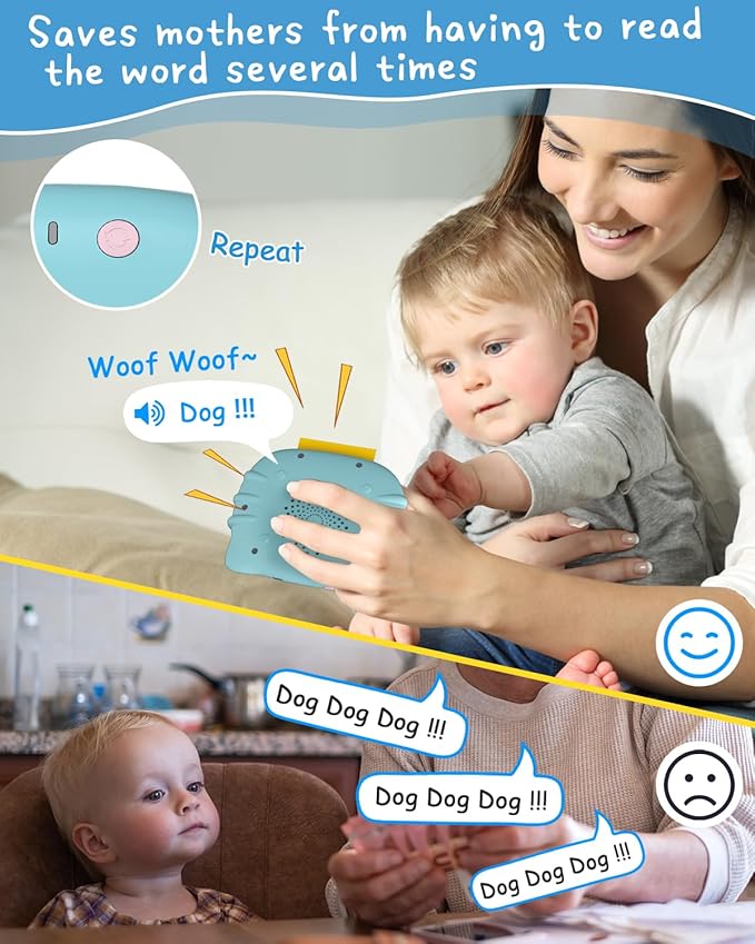 510 Words Spanish English Bilingual Talking Flash Cards, Toddler Learning Montessori Toys for Kids Ages 1 2 3 4 5 6 Year Old Daughter Son, Birthday Gifts for Boys Girls Autism Autistic Sensory Toys