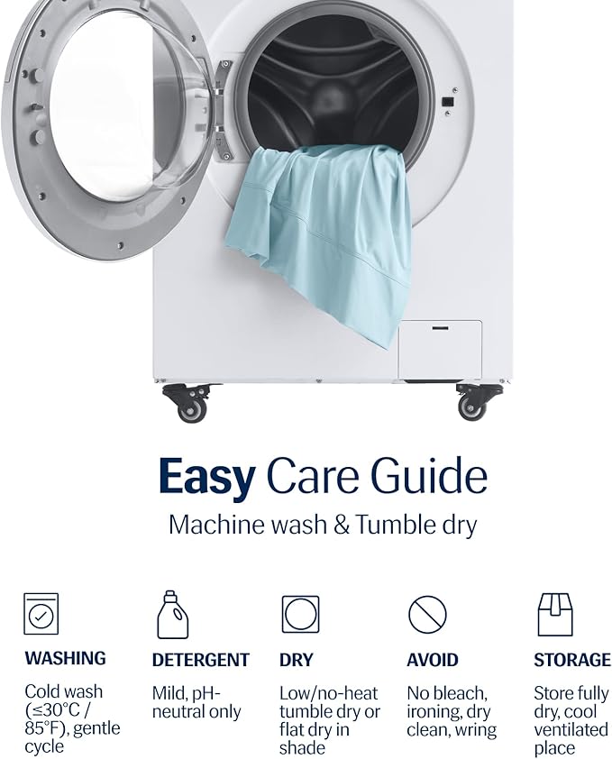 REST® Evercool®+ Cooling Pillowcases Standard - 2 Pillowcases for Sensitive Skin, Silver Infused Fabric for Hygienic Sleep, Silky Smooth for Curly Hair, High Elastic for Snug Fit (19x29 inches)