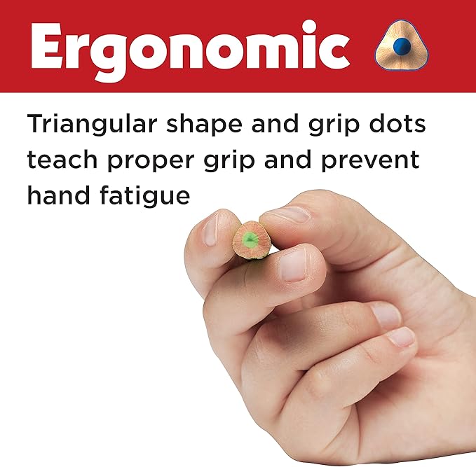 Faber-Castell Grip Colored EcoPencils - 24 Pack Colored Pencils, Pre-Sharpened