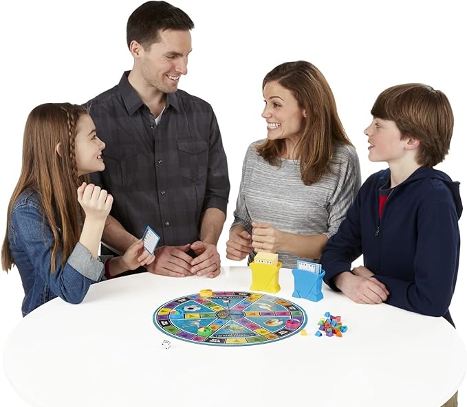 Hasbro Gaming Trivial Pursuit Game Family Edition Board Game | Family Trivia Games for Adults & Kids | 2+ Players | Easter Gifts for Boys & Girls | Ages 8+ (Amazon Exclusive)