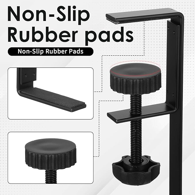 2 Pack Under Desk Cable Management Tray, 15 Inch No Drill Metal Mesh Organizer with Hybrid Side Slots, Wire Holder Storage Rack for Office Home Desk