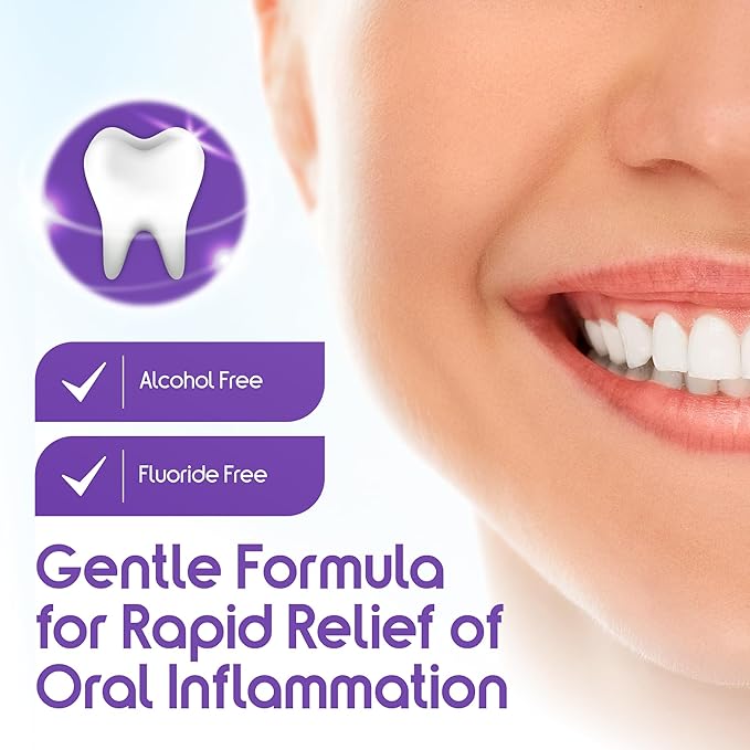 ioRinse MR: The Most Dentist & Oncologist-Recommended Oral Ulcer Rinse of its Kind. Maximum Relief of Oral Mucositis, Mouth Sores, Dry Mouth, Canker Sores, Mouth Irritation & Cancer patients, Mint 1 L