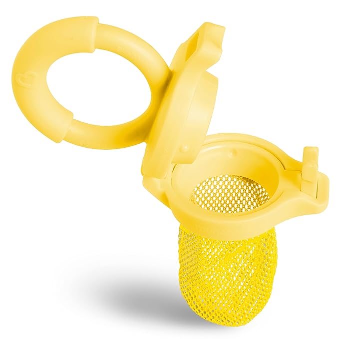 Munchkin Baby Feeder for Fresh Food and Fruit, 2 Pack, Coral/Yellow