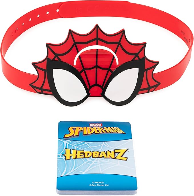 Hedbanz, Picture Guessing Board Game Bundle of Disney, Spiderman, Animals Family Game Night, for Adults & Kids Aged 6 and up
