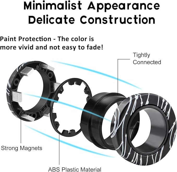 3Pcs Magnetic Rings Fidget Toys for Teens, Adults&Kids|Fidget Pack Under 10 Dollars|ADHD Fidget Toy Pack for Anxiety Relief,Coolest Gifts for Teen Boys,Birthday Gifts for 8 9 10 11+ Year Old Boy&Girl