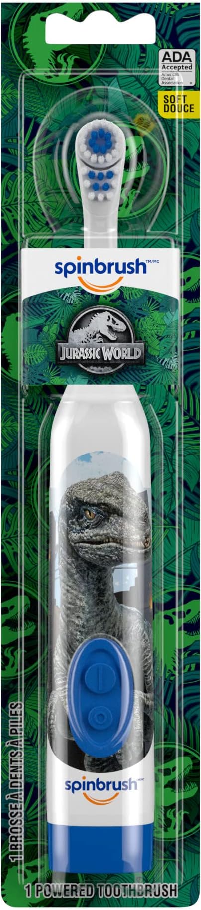 Spinbrush Jurassic World Kid’s Electric Battery Toothbrush, Soft, 1 ct