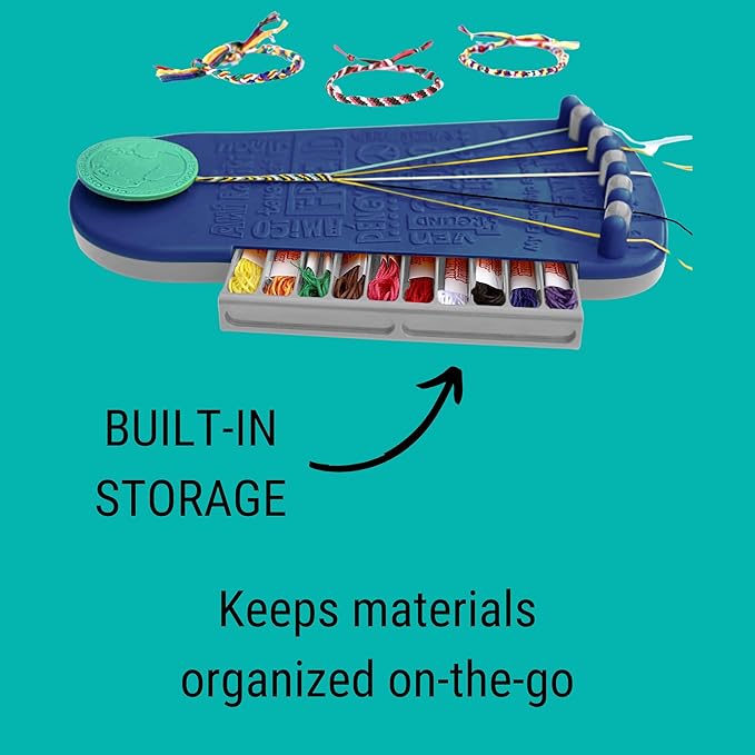 Choose Friendship, My Friendship Bracelet Maker®, an American Original | 20 Pre-Cut Threads - Makes Up to 8 Bracelets | Craft Kit, Kids Jewelry-Making Kit, Gifts for Girls 8-12