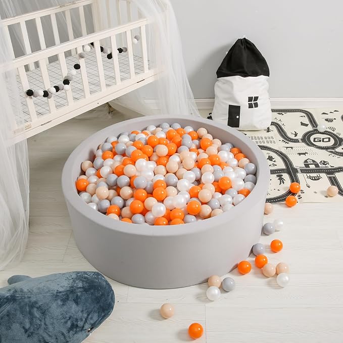 GOGOSO Ball Pit Balls for Toddles, Kids Plastic Balls for BallPit, Pool, Baby Party Accessories, Birthday Decoration 50 100 200 500 1000