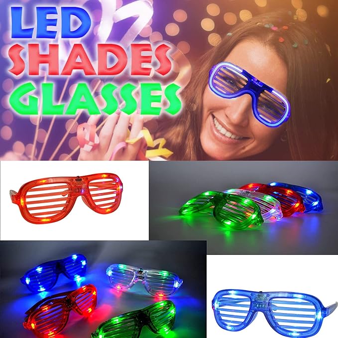 88PCs LED Light Up Toy Party Favors Glow in The Dark,Party Supplies Bulk for Adult Kids Birthday Halloween with 50 Finger Light, 12 Jelly Ring, 6 Flashing Glasses…