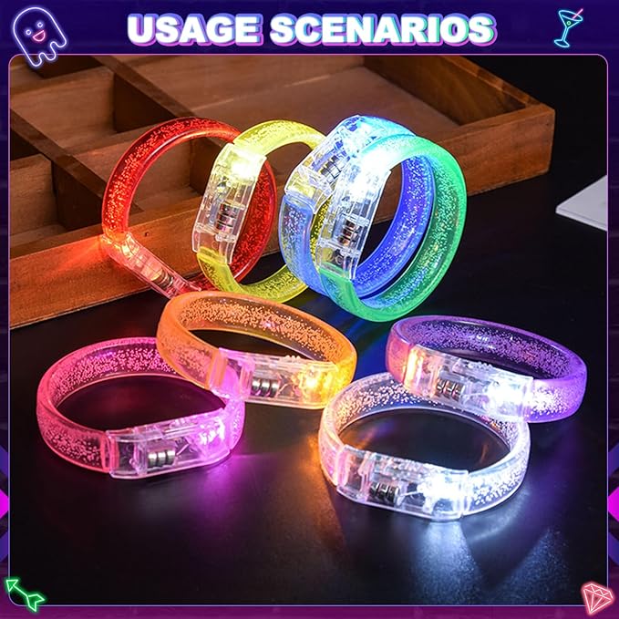 246 PCS Glow in the Dark Party Supplies Glow Sticks Bulk Party Pack with Glow Sticks, Glow Glasses, Finger Lights, Bracelet, LDE Watch for Birthday Wedding Concert Halloween Glow Party Favors