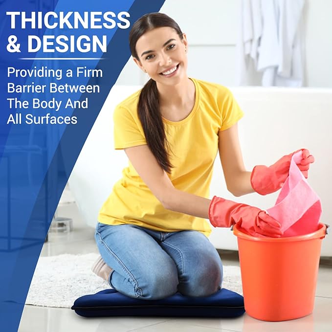 Extra Thick Knee Pad, Garden Kneeling Pads Gardening Yoga Baby Bath Exercise Flooring Cleaning Kneeler, High-Density Foam Cushion Support Knee Mat