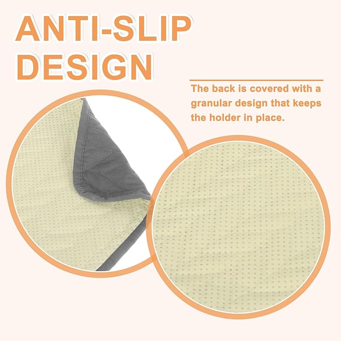 uxcell Couch Sofa Armrest Organizer Non-Slip Chair Arm Recliner Remote Control Organizer with 6 Pockets for Books, Magazines, Tablet, Phone, Dark Gray