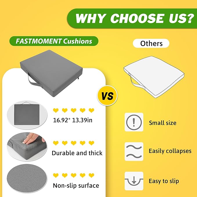 2 Pcs Stadium Seat Cushions Water-Repellent Bleacher Seat Cushions Indoor & Outdoor Seat Cushion for Bleachers Portable Stadium Cushion for Sports Events, Office Chairs, Beaches