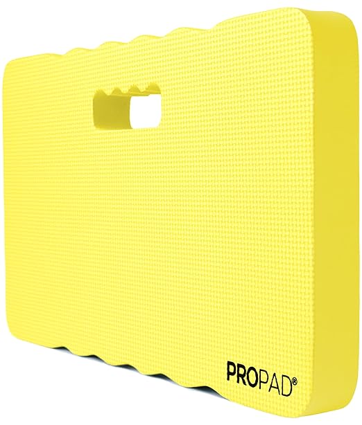 Thick Kneeling Pad, Garden Kneeler for Gardening, Bath Kneeler for Baby Bath, Kneeling Mat for Exercise & Yoga, Knee Pad for Work, Floor Foam Pad, Extra Large (XL) 18 x 11 x 1.5 Inches, Yellow