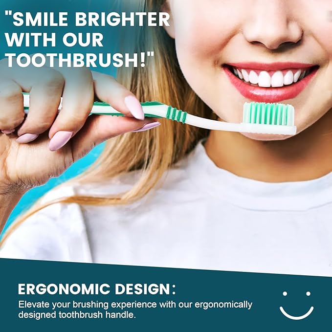 50 PCS Individually Wrapped Toothbrushes with Toothpaste Bulk, Disposable Toothbrushes Bulk, Bulk Toothpaste, Travel Toothpaste Bulk, Ergonomics Handle, Soft Bristle, Perfect for Travel,Hotel,Donation