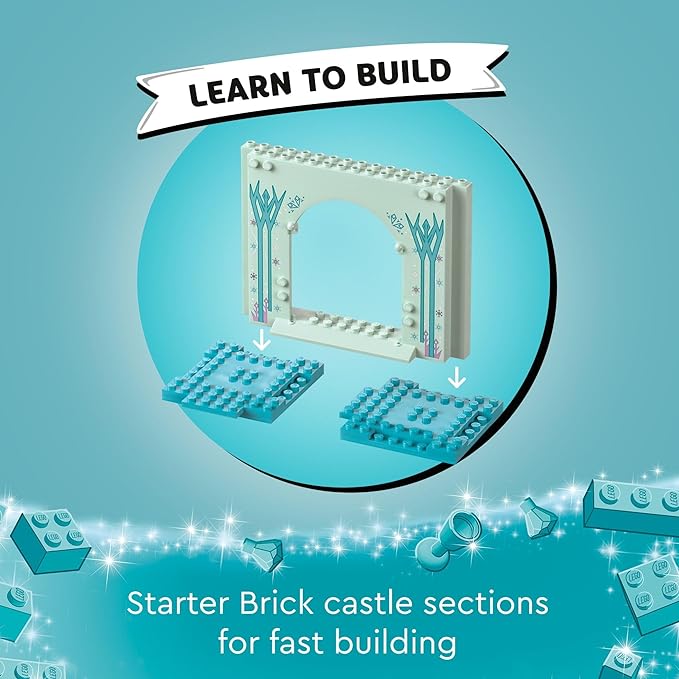LEGO Disney Frozen Elsa’s Frozen Princess Castle Building Toys Set - Frozen Toys for Kids, Girls & Boys, Ages 4+ - Birthday Gift Idea - 43238