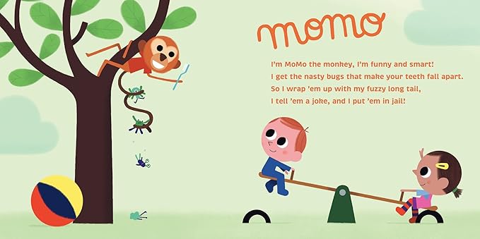 Momo The Monkey Baby & Toddler Toothbrush/Dental Item/Youth Tooth & Gum Care/Ages 4 Weeks to 4 Years