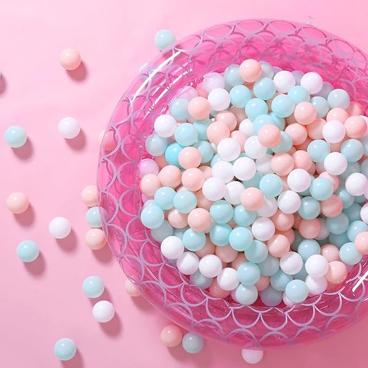 GOGOSO Ball Pit Balls for Toddles, Kids Plastic Balls for BallPit, Pool, Baby Party Accessories, Birthday Decoration 50 100 200 500 1000