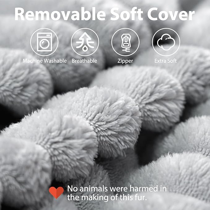 ENITYA Back Pillow for Bed Sitting up, Reading Pillow for Sitting in Bed Adult, Back Support Chair Pillow for Sitting up Reading/Resting/Post Surgery/Watching TV/Gaming,Light Grey