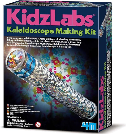 4M Kidzlabs Kaleidoscope Making Kit - Optical Light Physics Stem Toys Craft Gift for Kids & Teens, Boys & Girls (3435)