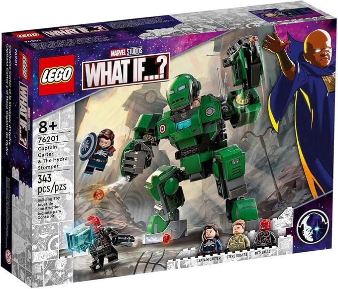 LEGO Super Heroes 76201 Captain Carter The Hydra Stomper Age 8+ Building Blocks 2021 (343pcs) LEGO Super Heroes 76201 Captain Carter The Hydra Stomper Age 8+ Building Blocks 2021 (343pcs)