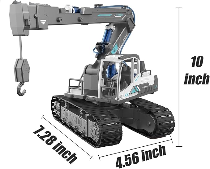 Hydraulic Power Crane Building Block Assembly Toy Set - Educational Science Experiment Kit,STEM Toys for Boys Age 8-12,Rich Operability＆Realistic Appearance