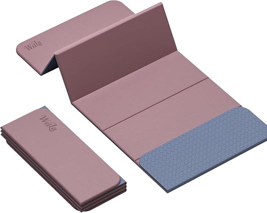 1/2 Inch Extra Thick Yoga Mat Pilates Equipment, 69"x24" Odorless Workout Mats for Home Gym, Non-slip Exercise Mats for Women Men Home Workout, Foldable Yoga Mats for Travel Camping Sleeping