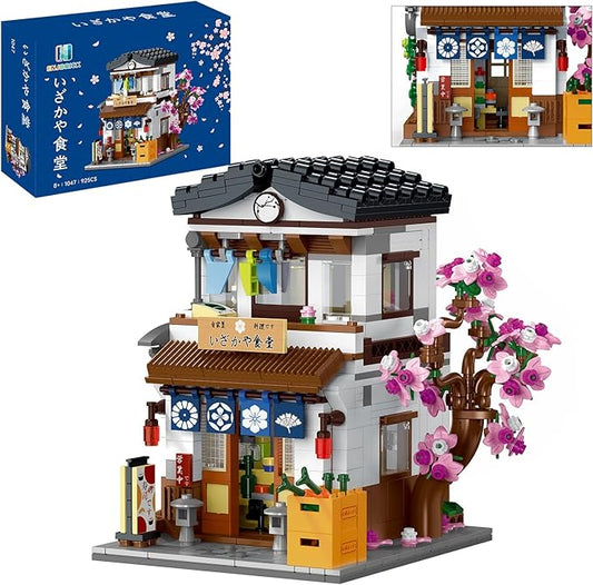 ENJBRICK Flowers City House Building Set Compatible with Lego for Adults,Architecture Japan Style Cherry Blossom Tree House Building Kit for Boys and Girls Age 8-12 UP 952 PCS