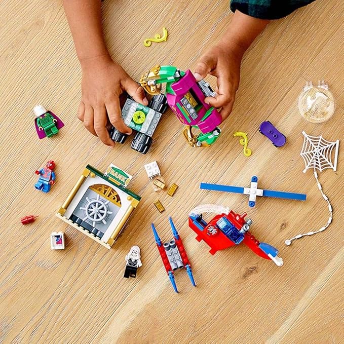 LEGO Marvel Spider-Man The Menace of Mysterio 76149 Cool Superhero Action Playset with Ghost Spider Minifigure, New 2020 (163 Pieces)