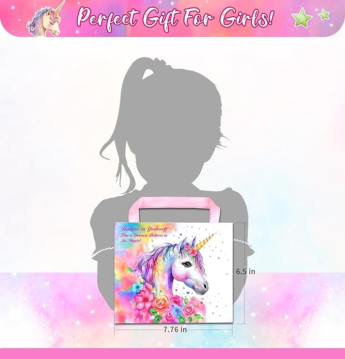 Girls Charm Bracelet Making Kit - Unicorn Jewelry Supplies Make Set DIY Art Craft Set Charm Bracelets Kits Creative Birthday Gifts for Kids Age 6 7 8 9 10 11 12 Year Old Girl Little Children Girl Toys