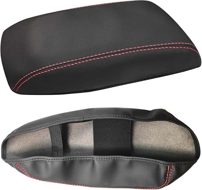 SUNBREATH Compatible with Center Console Armrest Cover for Toyota Corolla 2014 205 2016 2017 2018 2019 Leather Arm Rest Storage Box Lids Cushion Protector Pad