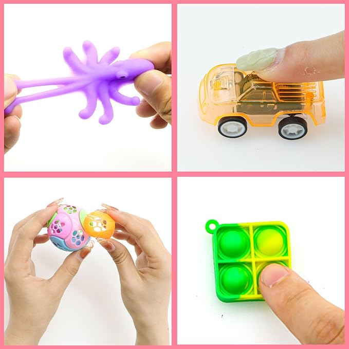 BicMan 150Pcs Party Favors for Kids 3-5 4-8, Fidget Toys Pack, Goodie Bag Stuffers, Carnival Prizes, Treasure Box, Filler Stuffers Toys for Classroom